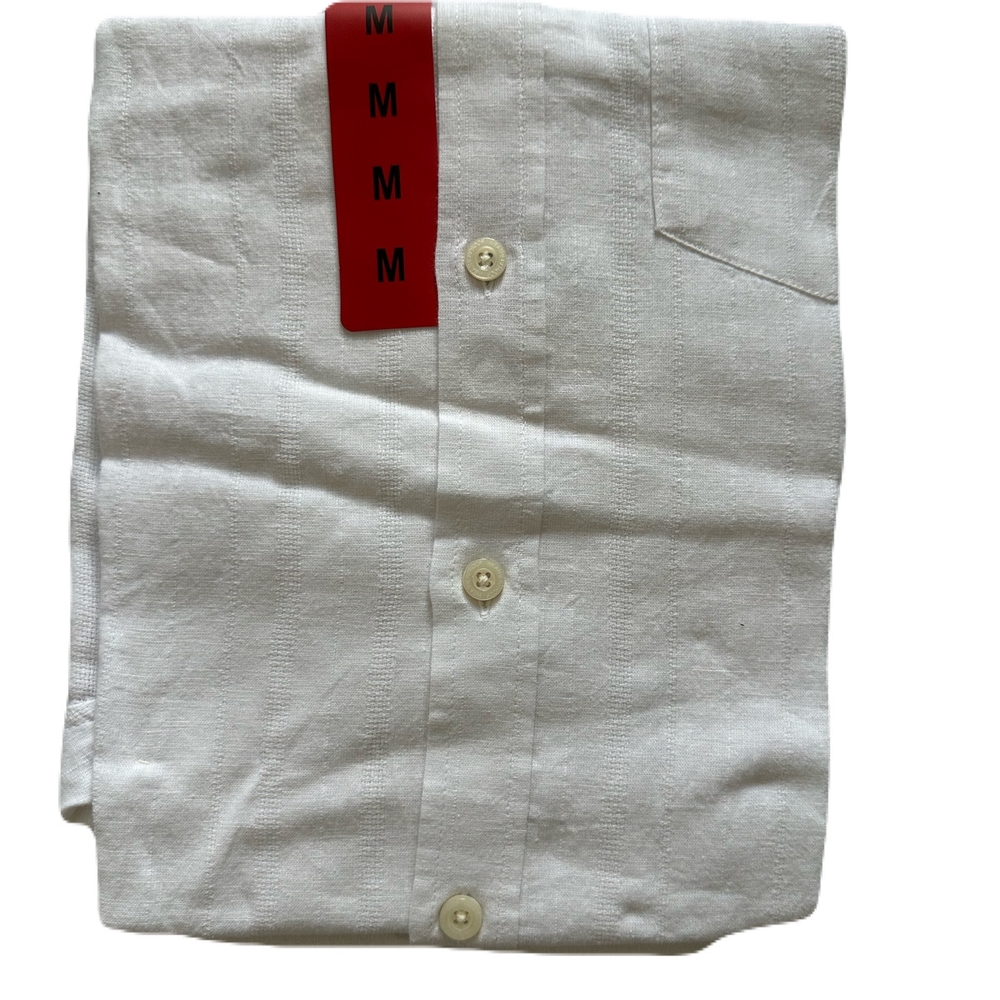 Weatherproof Vintage Men's Linen/Cotton Short Sleeve Woven Shirt - Picture 2 of 13